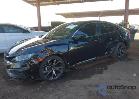 2019 Honda Civic Sport из США, поврежденный, VIN 19XFC2F87KE044162